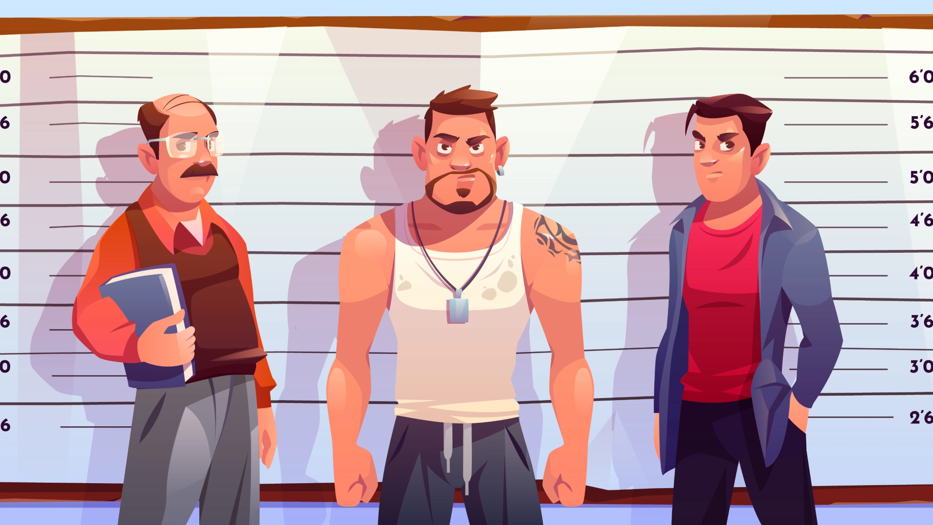 2D character suspects