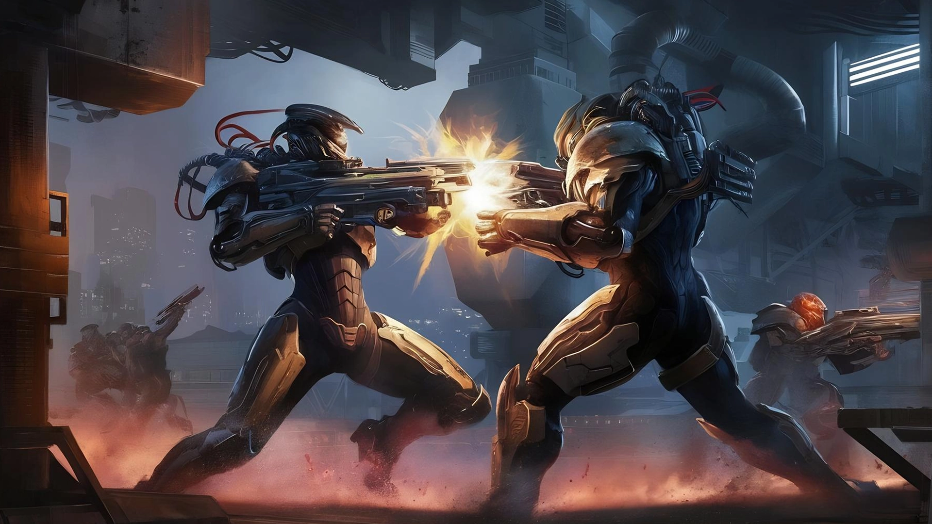 3D animation fight scene