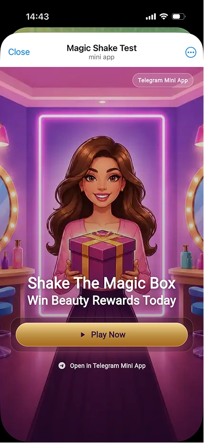 Magic shake telegram mini app