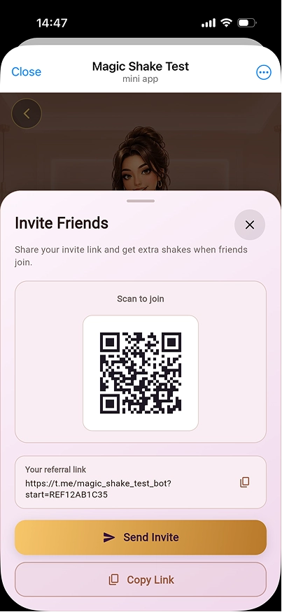 Magic shake telegram mini app 9