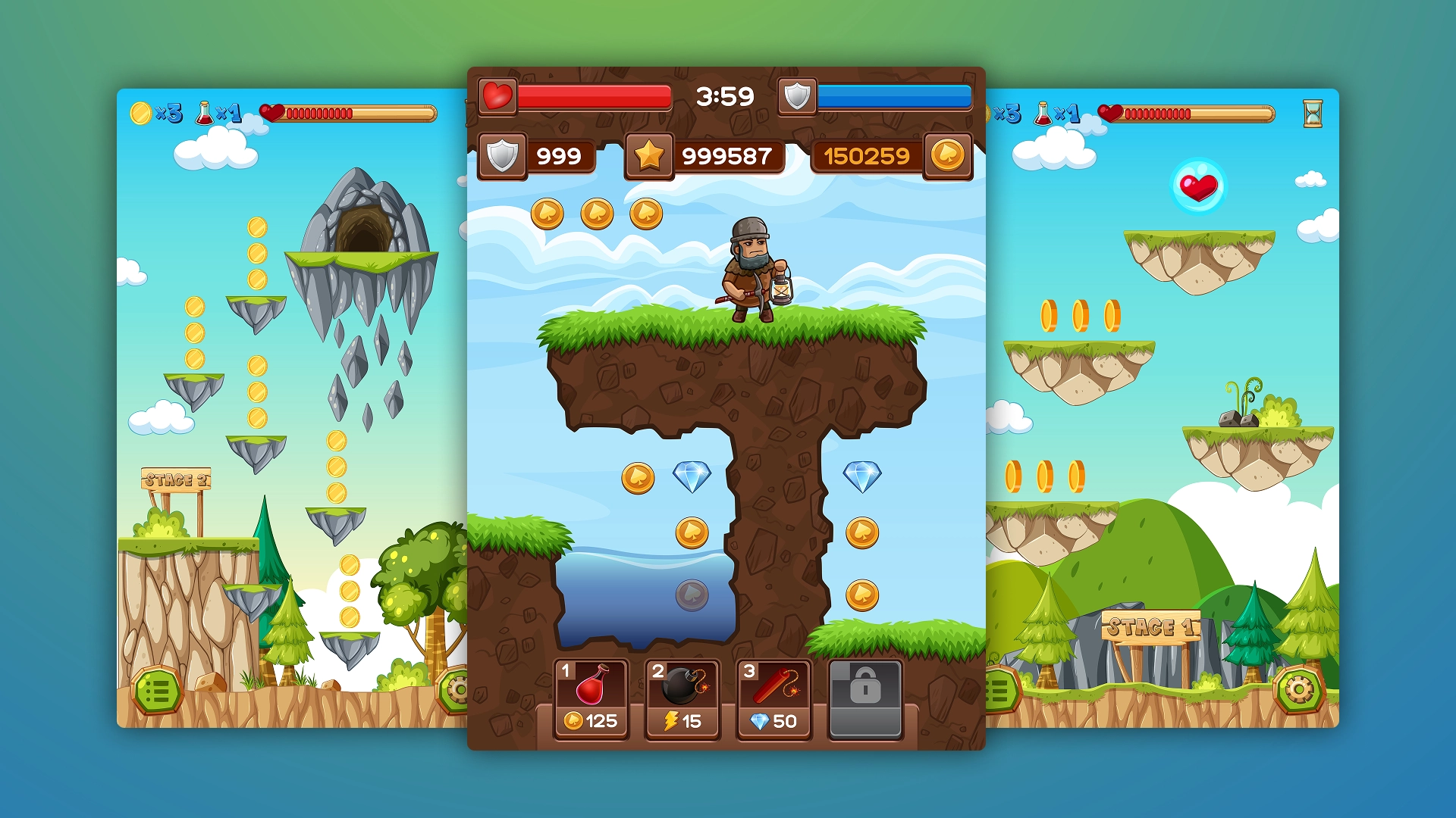 Platformer mobile game