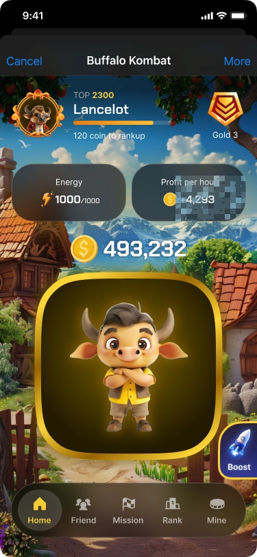 Tap to earn Telegram game 1