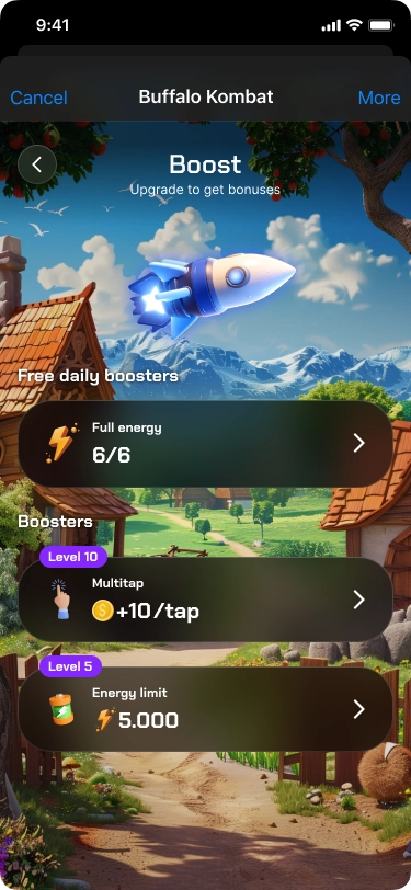 Tap to earn Telegram game 2