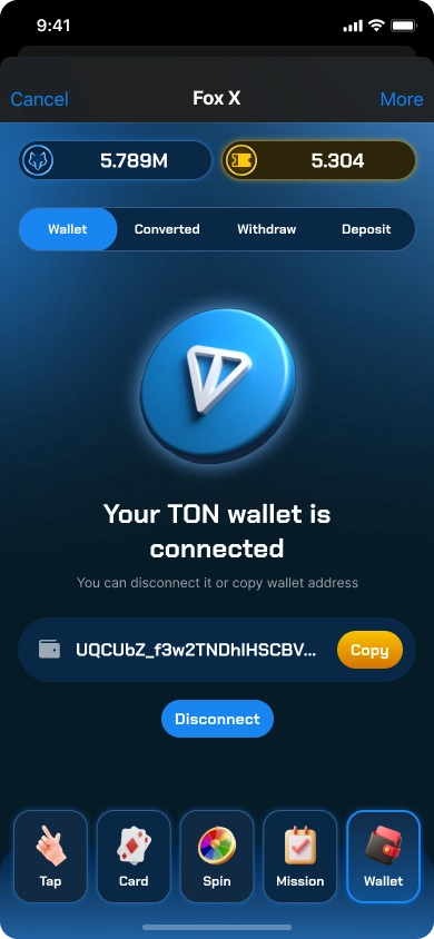 Telegram game with TON 3